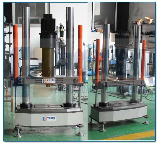 電液伺服疲勞試驗機主機結構原理圖